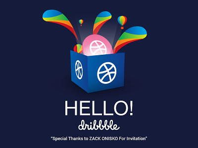 Hello Dribbble hellodribbble supun wirajith vector