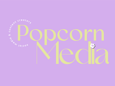 Popcorn Media Social Media Branding branding design graphic design illustration logo social media design