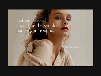 Le Legna - Website Concept clean design ecommerce fashion interface layout slider ui web website