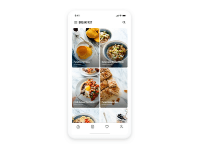 Food Recipe details app food interface iphone mobile preview principle ui ux view