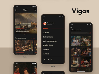 Vigos - Art & Culture App Design