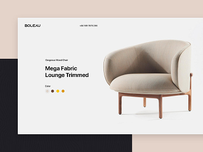 Boleau - Furniture Website Design clean design furniture interface interior layout slider ui web website