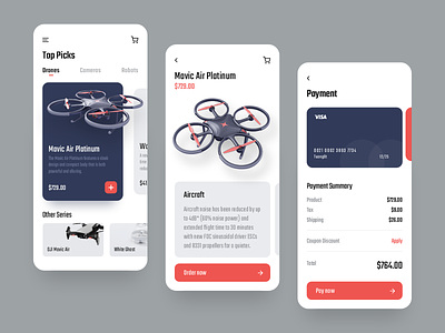 Martup - Technology Ecommerce Concept app clean design drone ecommerce interface layout technology ui ux