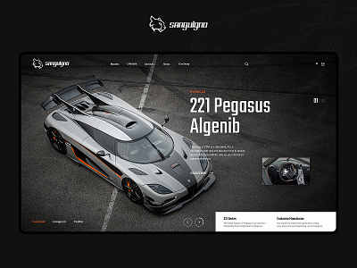 Sanguigno - Automotive Website Design automotive car design interface layout slider technology ui web website