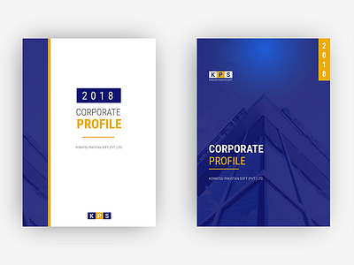 Corporate Profile corporate cover layout print profie typography