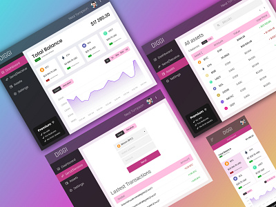 Fancy crypto wallet web app app application assets bitcoin btc colorful crypto cryptocurrency eth ethereum fancy glass graphic design market mobile transaction transparent ui wallet web