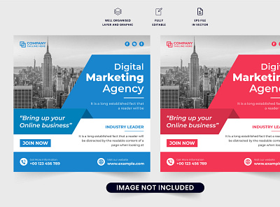 Marketing company promotional web banner free download design graphic design illustration typography vector