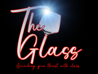 The Glass with a Class branding design logo