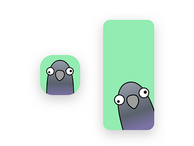 Pigeon - App icon & launch screen app app icon apple design icon ios iphone launch launch screen launcher logo