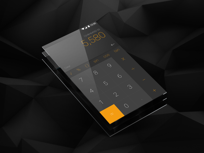 DailyUI 004 Calculator by Domenico Marchese on Dribbble