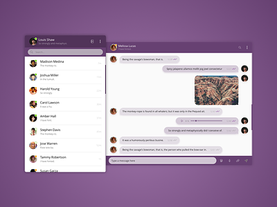 DailyUI #013 - Direct Messaging 013 app chat daily direct messaging messaging ui web app