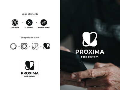 PROXIMA - Bank digitally. Logo concept exploration.