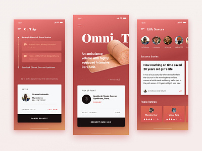 HELP! - On Demand Ambulance Service ambulanceapp emergency firstaid ondemand ux design visual design