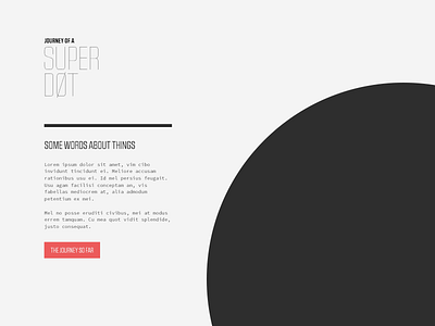 journey of a super dot minimal website