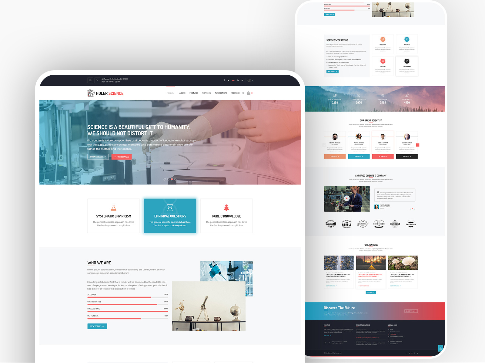 Science Lab/Research landing homepage design by Bns Jabed on Dribbble