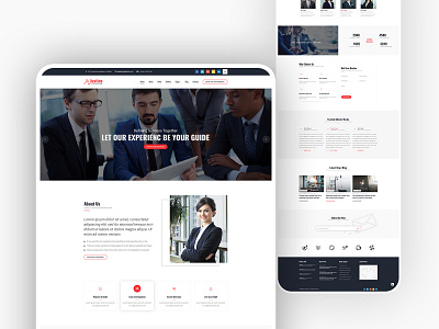 Law Agency Website Landing Hompage