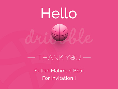 Dribble First Shot design dribbble first invite shot thank uiux welcome