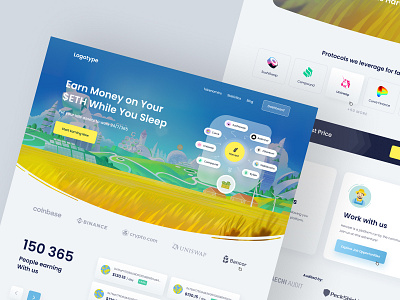 Harvest Finance UI UX Design