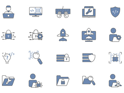 Developer icon set