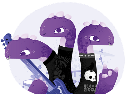 Ziggy Heavy Metal akeneo heavymetal hydra illustration illustrator ziggy