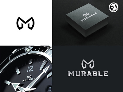 MURABLE creative design logo vector wrist watch