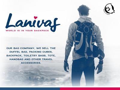 LANIVAS backpack branding creative design logo logo design