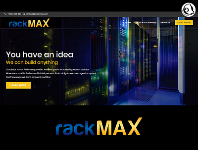 RACK MAX branding creative design logo network vector