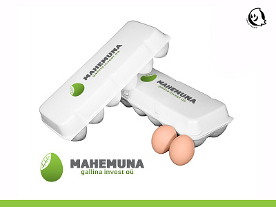 MAHEMUNA branding creative design egg logo vector