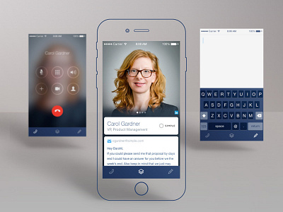Mahalo - Caller Intel app caller concept hi fi sketch ios phone ui ux