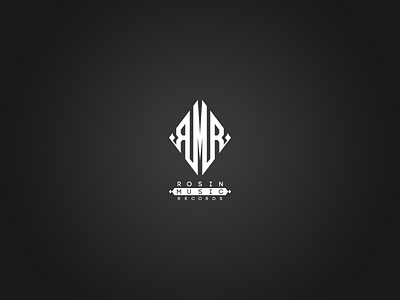 Rosin Music Records Mongram Logo badge branding design logo logo design logotype monogram monogram logo music records vectors