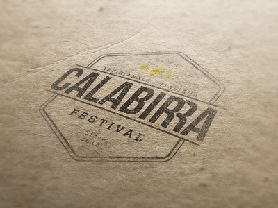 Calabirra Festival - Logo mock-up badge branding design logo logotype mock up vector vectors