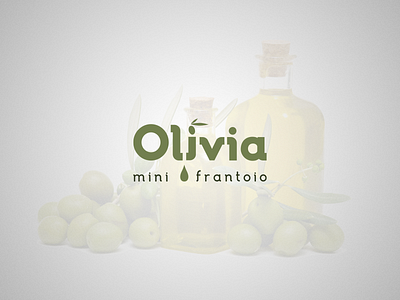 Olivia branding design logo logotype oil mini mill olive olives olivia vectors