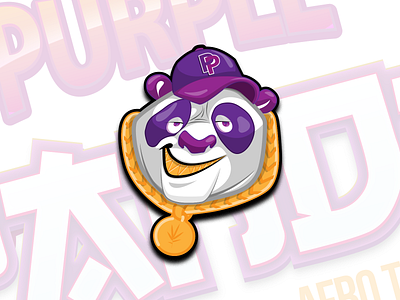 Purple Panda animals badge design illustration illustrator cc logo logotype panda panda logo purple vector vectors