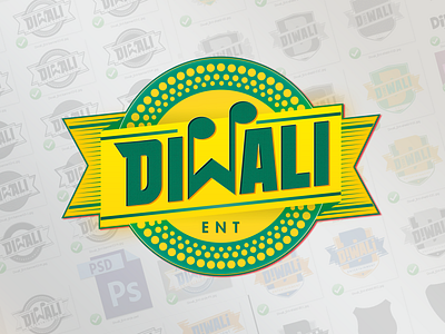 Diwali Ent badge booking design entertainment italy logo logotype music music art music artwork reggae