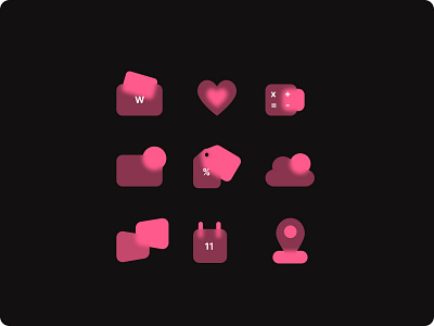 Set of icons