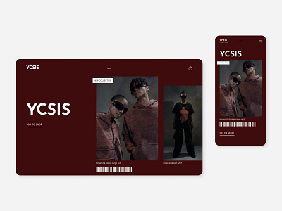 Clothing store concept design ui ux web webdesign