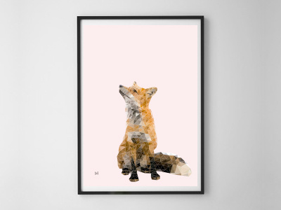 Fox art design fox foxy graphic design illustration illustrator ilustracion poly poly art poster zorro