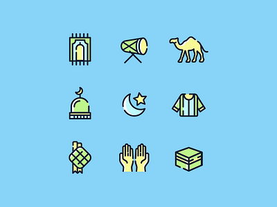 Free Eid Mubarak Icon Set