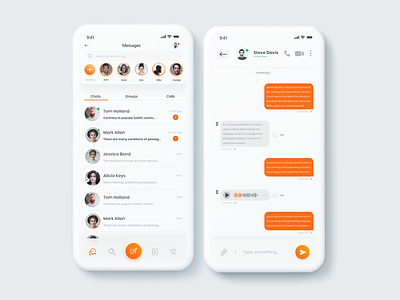 Chat App - UI Messenger Design Concept