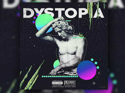DYSTOPIA - Album Cover Art abstract album art artwork coverart dark gradient illustration moder art music sculpture