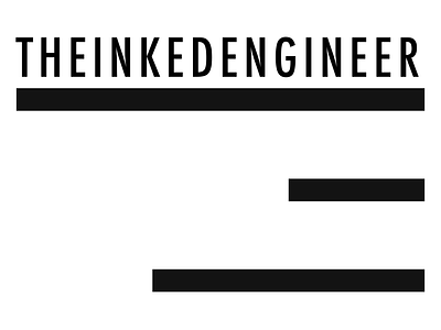 THEINKEDENGINEER Logo branding design futura logo logodesign minimalism typography