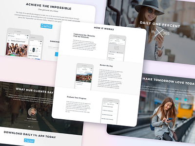 Daily 1% website design graphic design landing landingpage minimal ui user interface