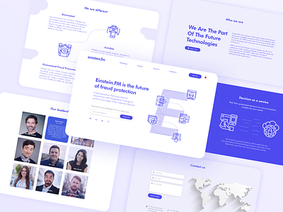 Einstein website design design landing landingpage ui user interface ux website