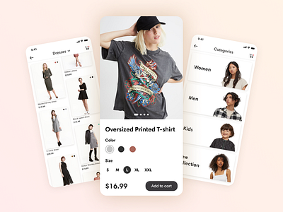 Clothing store mobile app