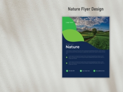 Nature Flyer Design branding business design flyer graphic design illustration nature nature flyer nature flyer design typography vector