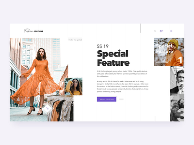 Fashion Clothing - Online fashion store concept bright color clean clothing design concept fashion fashion store modern ui ux ui design web shop