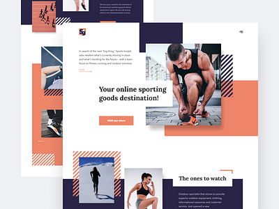 Sporting Goods website clothing design design concept modern online store sporting goods sports ui ux ui design web shop