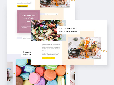 Healthy Food Website clean creative design design concept food health healthy life healthyfood modern ui ux ui design web design