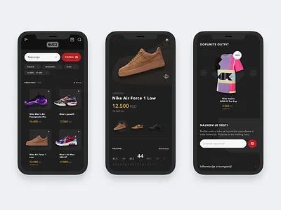 Online sneaker shop website buzz clean design design concept homepage interface mobile modern online store responsive sneakerhead sneakers ui ux ui design web design web shop