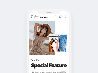 Fashion Clothing - Online fashion store Mobile clean clothing design design concept fashion homepage interface modern online store ui ui ux ui design web design women clothing